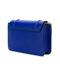 Синяя кожаная сумка через плечо от Visone