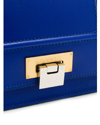 Синяя кожаная сумка через плечо от Visone