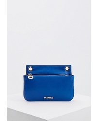 Синяя кожаная сумка через плечо от Max & Co.