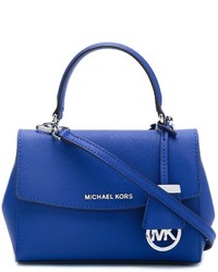 Синяя кожаная сумка через плечо от MICHAEL Michael Kors