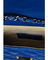Синяя кожаная сумка через плечо от Nano de la Rosa