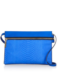 Синяя кожаная сумка через плечо от Victoria Beckham