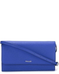 Женская синяя кожаная сумка от Bally