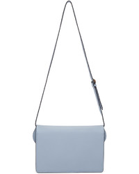 Женская синяя кожаная сумка от Roksanda