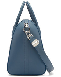 Женская синяя кожаная сумка от Givenchy