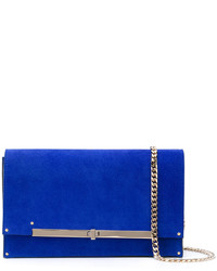 Женская синяя кожаная сумка от Casadei