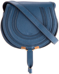 Женская синяя кожаная сумка от Chloé