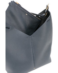 Женская синяя кожаная сумка от Anya Hindmarch