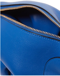 Женская синяя кожаная сумка от Loewe