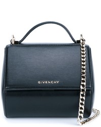 Женская синяя кожаная сумка от Givenchy