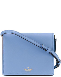 Женская синяя кожаная сумка от Kate Spade