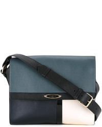 Женская синяя кожаная сумка от Lanvin
