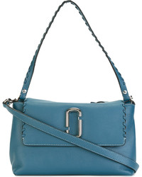 Женская синяя кожаная сумка от Marc Jacobs