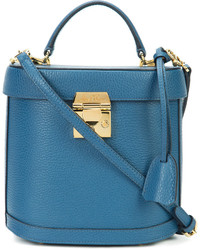 Женская синяя кожаная сумка от MARK CROSS