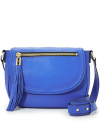 Женская синяя кожаная сумка от Milly