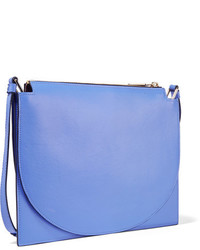 Женская синяя кожаная сумка от Victoria Beckham