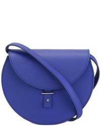 Женская синяя кожаная сумка от Pb 0110