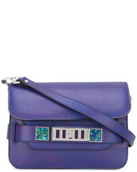 Женская синяя кожаная сумка от Proenza Schouler