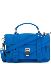 Женская синяя кожаная сумка от Proenza Schouler