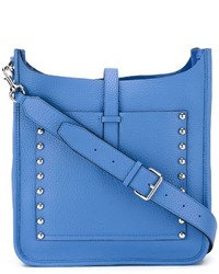 Женская синяя кожаная сумка от Rebecca Minkoff