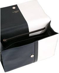 Женская синяя кожаная сумка от Lanvin