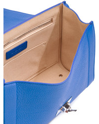 Женская синяя кожаная сумка от Givenchy