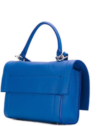 Женская синяя кожаная сумка от Givenchy