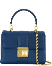 Женская синяя кожаная сумка от Sonia Rykiel