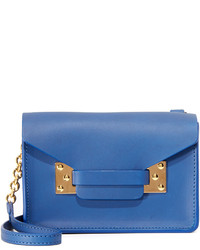 Женская синяя кожаная сумка от Sophie Hulme