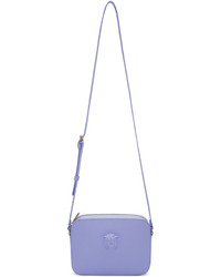 Женская синяя кожаная сумка от Versace
