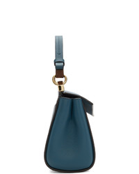 Синяя кожаная сумочка от Givenchy