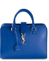 Синяя кожаная сумочка от Saint Laurent