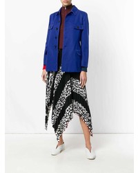 Синяя куртка в стиле милитари от Marni