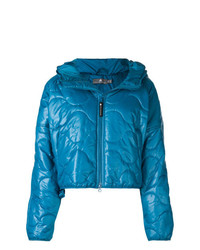 Женская синяя куртка-пуховик от adidas by Stella McCartney