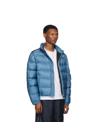 Мужская синяя куртка-пуховик от Prada