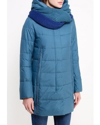 Женская синяя куртка-пуховик от Clasna