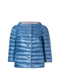 Женская синяя куртка-пуховик от Herno