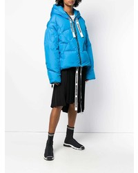 Женская синяя куртка-пуховик от Khrisjoy