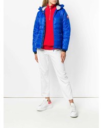 Женская синяя куртка-пуховик от Canada Goose