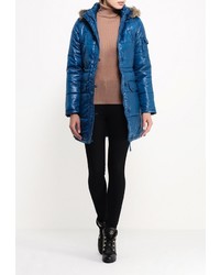 Женская синяя куртка-пуховик от Modis