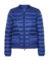 Женская синяя куртка-пуховик от Moncler