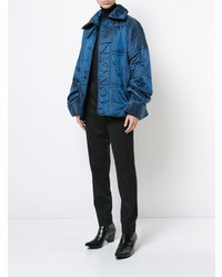 Женская синяя куртка-пуховик от Haider Ackermann