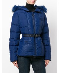 Женская синяя куртка-пуховик от Versace Jeans