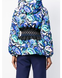 Женская синяя куртка-пуховик от Emilio Pucci