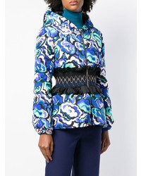 Женская синяя куртка-пуховик от Emilio Pucci