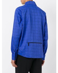Мужская синяя куртка-рубашка в клетку от The North Face
