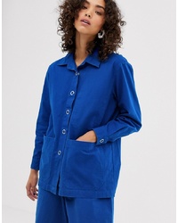 Женская синяя куртка-рубашка от Lf Markey
