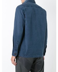 Мужская синяя куртка-рубашка от Schnaydermans