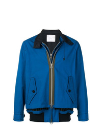 Мужская синяя куртка-рубашка от Sacai