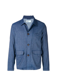 Мужская синяя куртка-рубашка от Universal Works